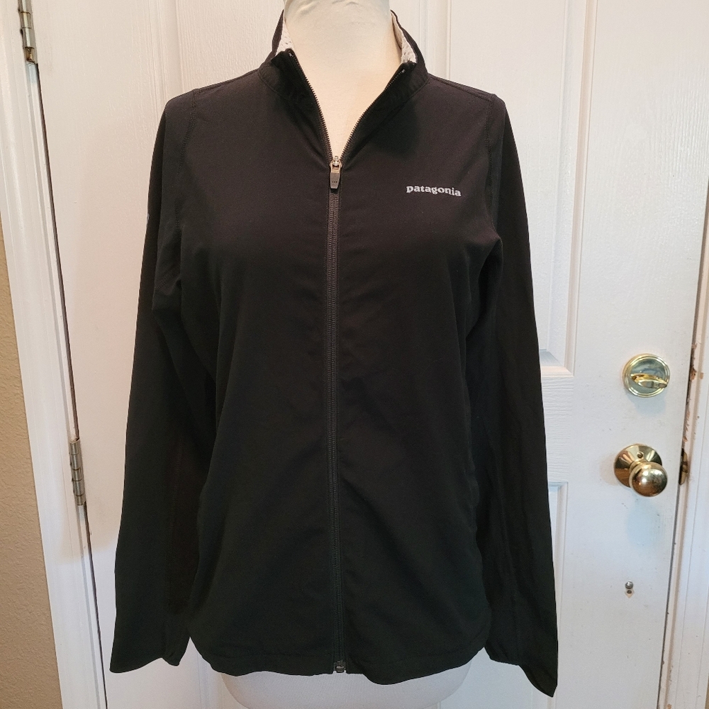 Women's Patagonia Jacket Black Size Small Lightweight Full Zip